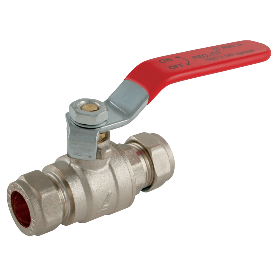 Compression Ball Valves, Brass, Lever Handles - Pirtek