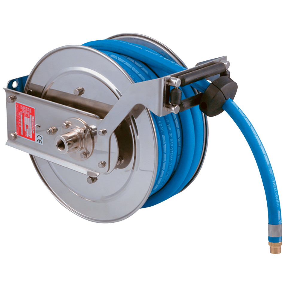 Compact Stainless Steel Hose Reels Pirtek 