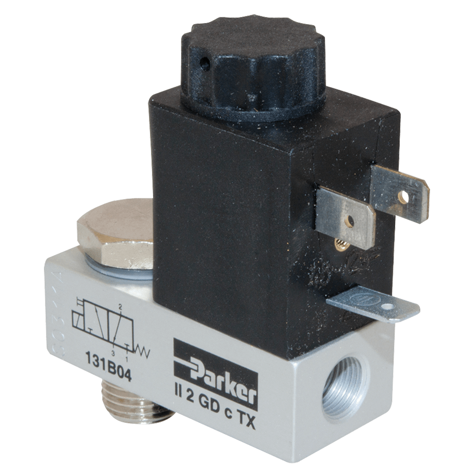 3/2 Way Solenoid Valve, Aluminium, Banjo Design - Pirtek